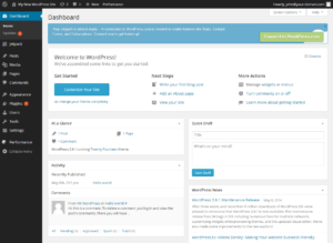 WordPress Dashboard