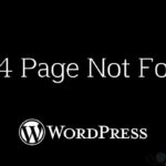 custom 404 page on WordPress